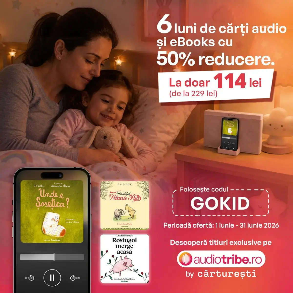 Audiobookurile, soluția pentru nopți liniștite